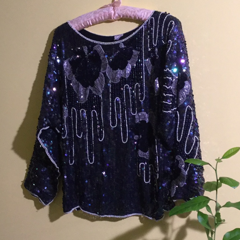 Sequinned blouse